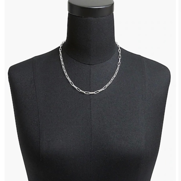 Silver Paperclip Necklace - Picture 2 of 3